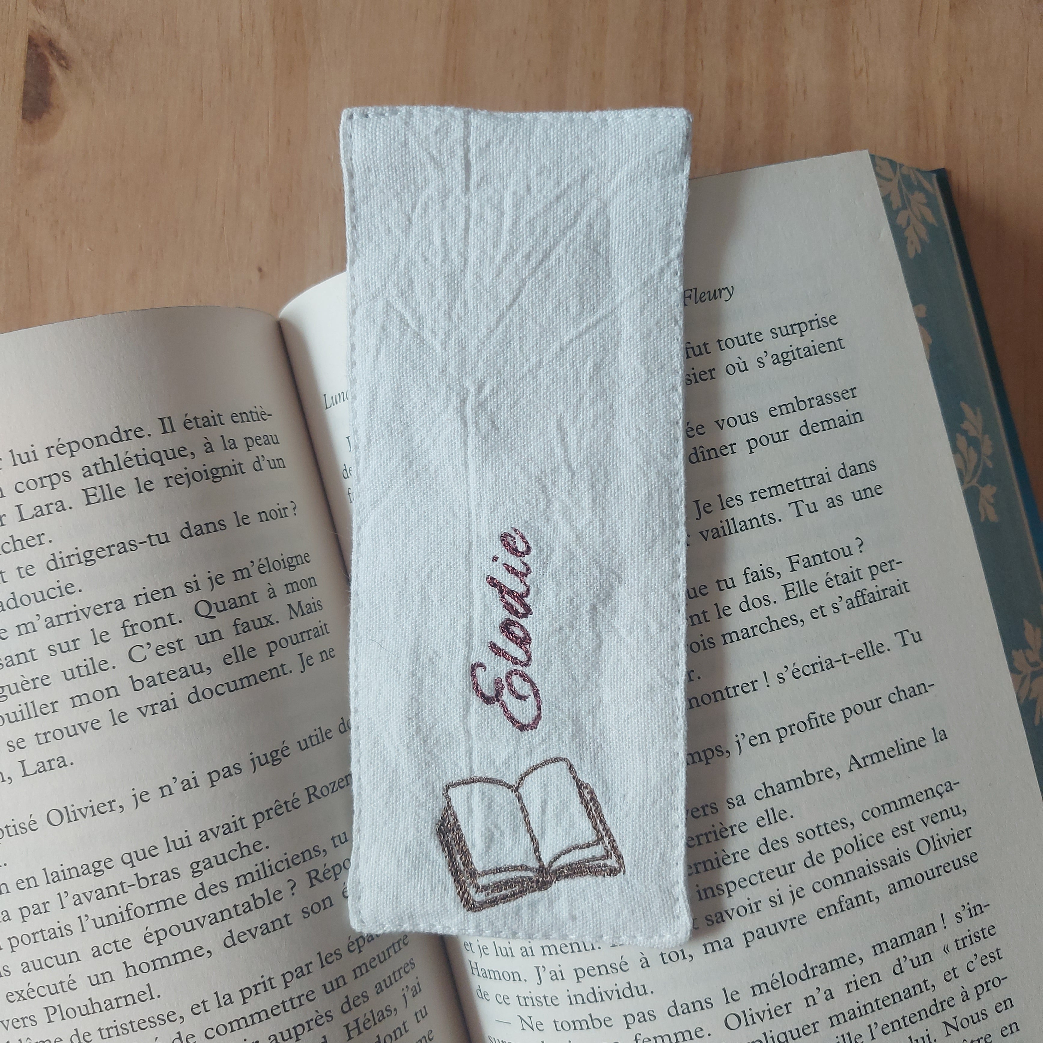 Marque page livre personnalisée