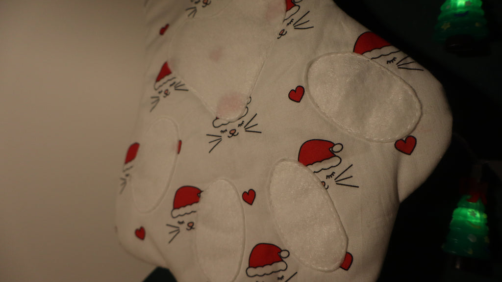 Chaussette de noël patte de chat personnalisée !