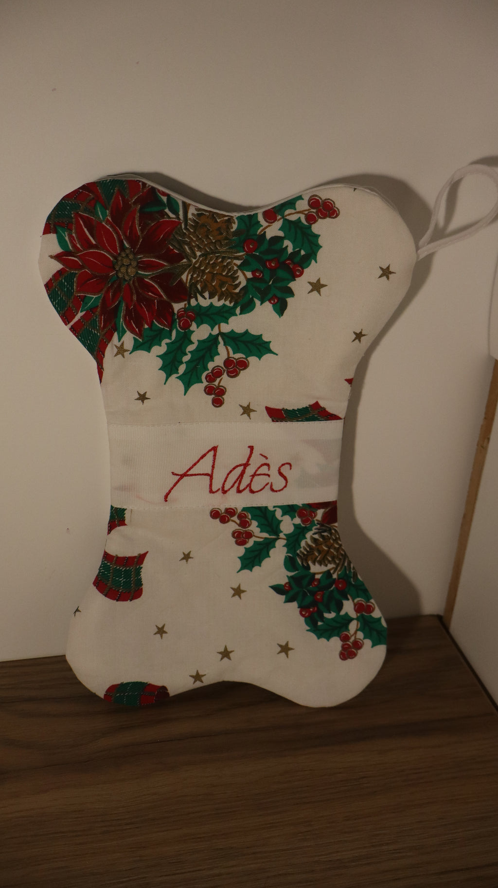 Chaussette de noël os pour chien personnalisée !