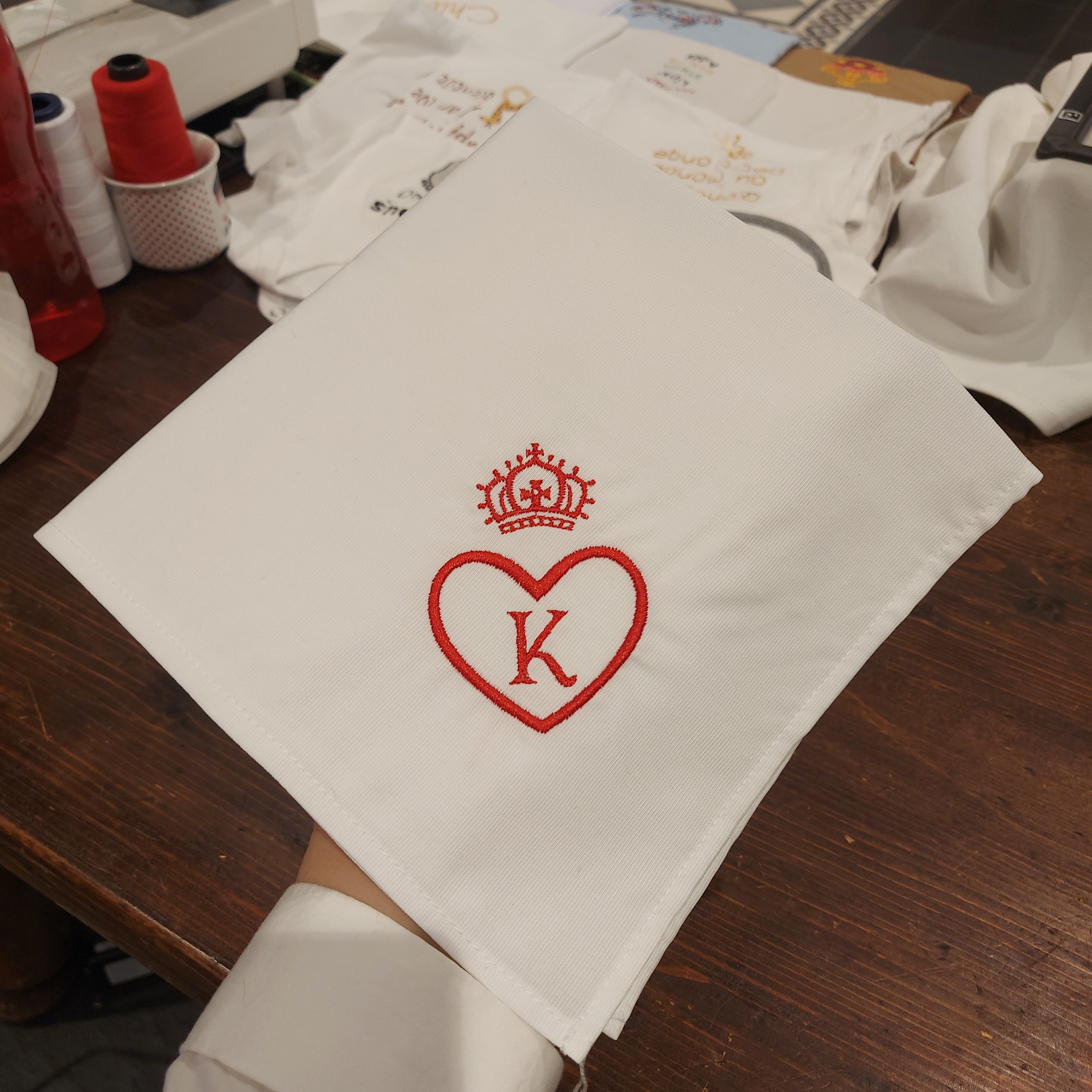 Serviette de table Saint Valentin !