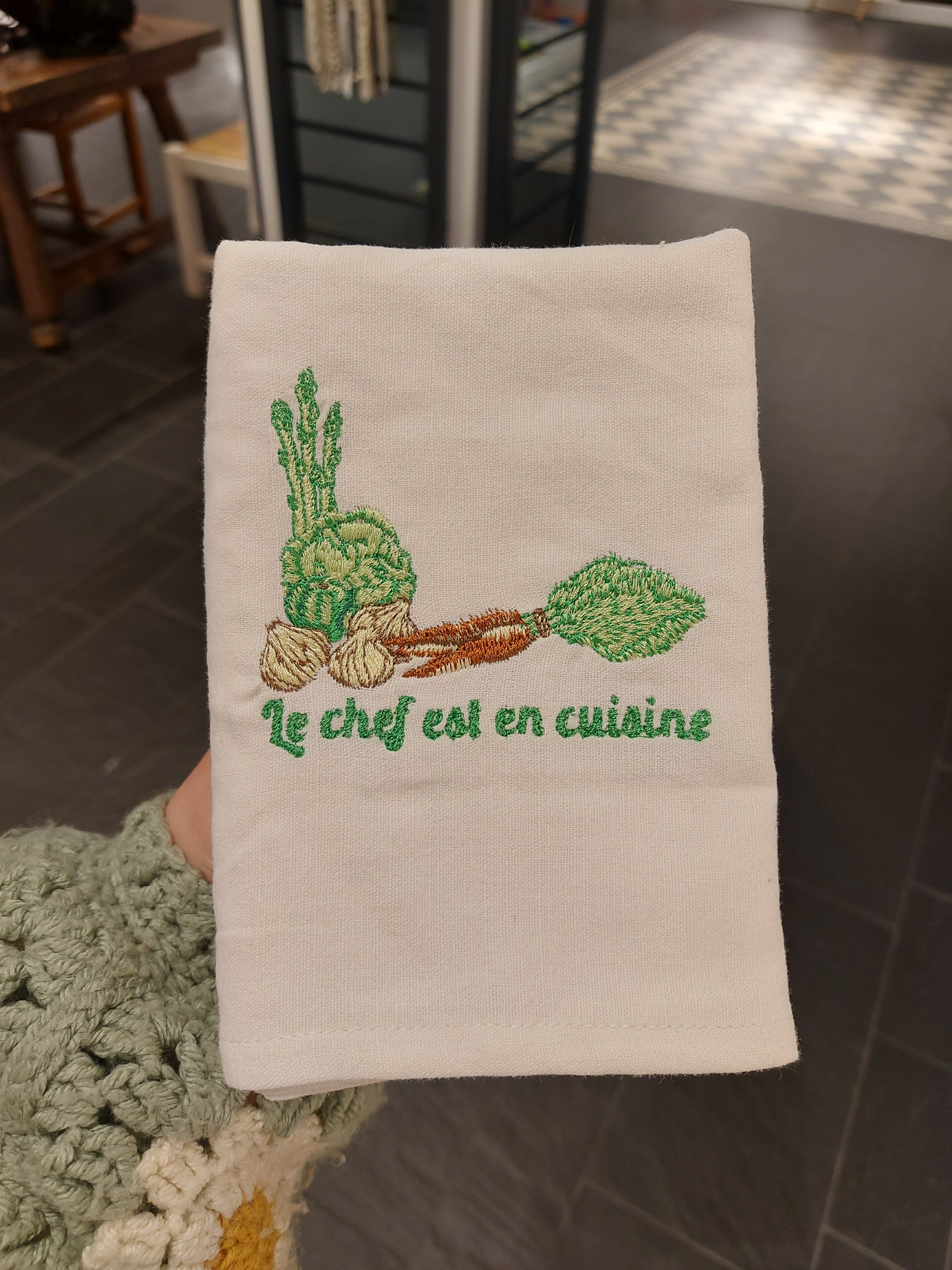 Torchon Le chef en cuisine !