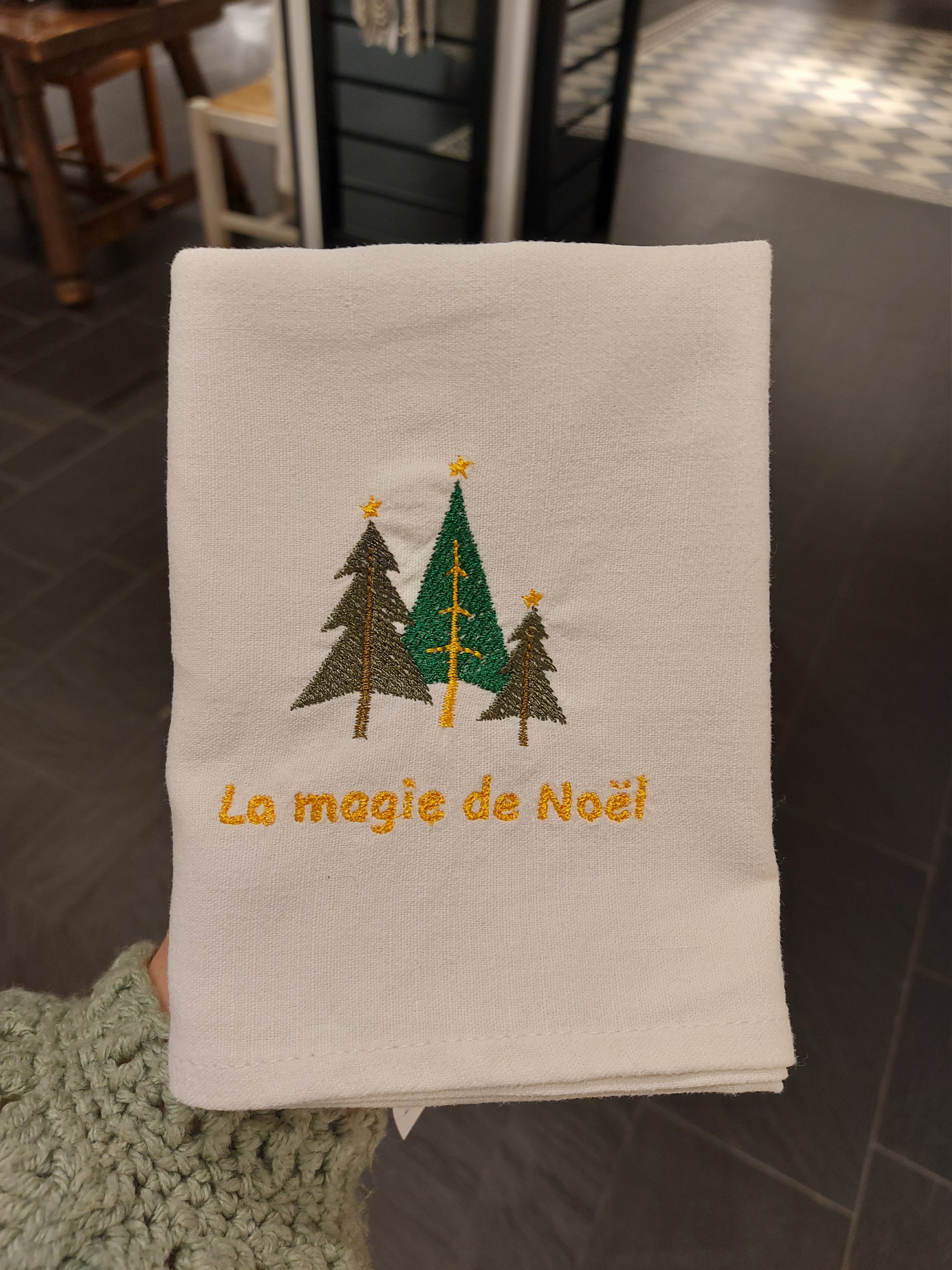 Torchon La magie de Noël