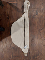 Sac banane velours blanc crème