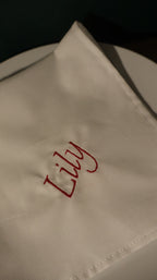 Serviette de table prénom