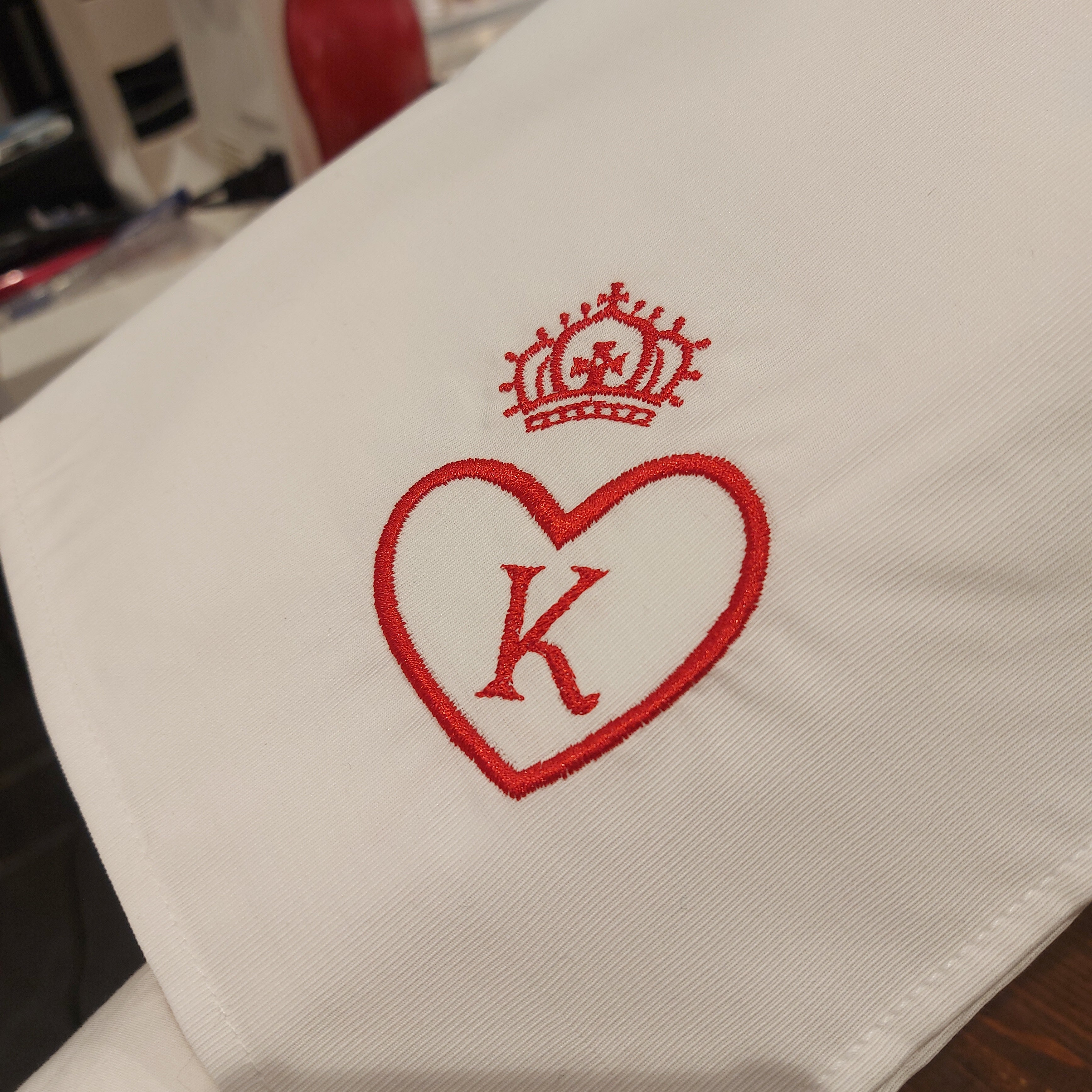 Serviette de table Saint Valentin !